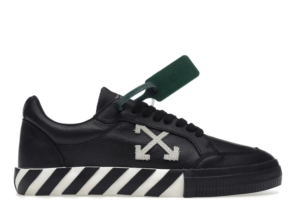 OFF-WHITE Vulc Low Leather Black White SS22