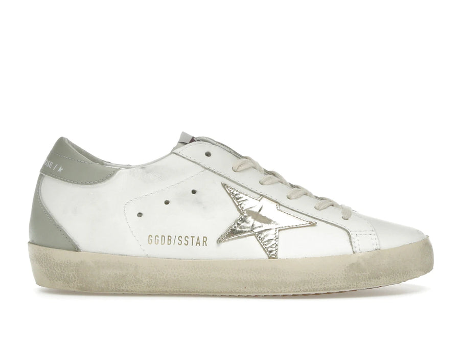 Golden Goose Superstar Deluxe Blanc Gris Platine (Femme)