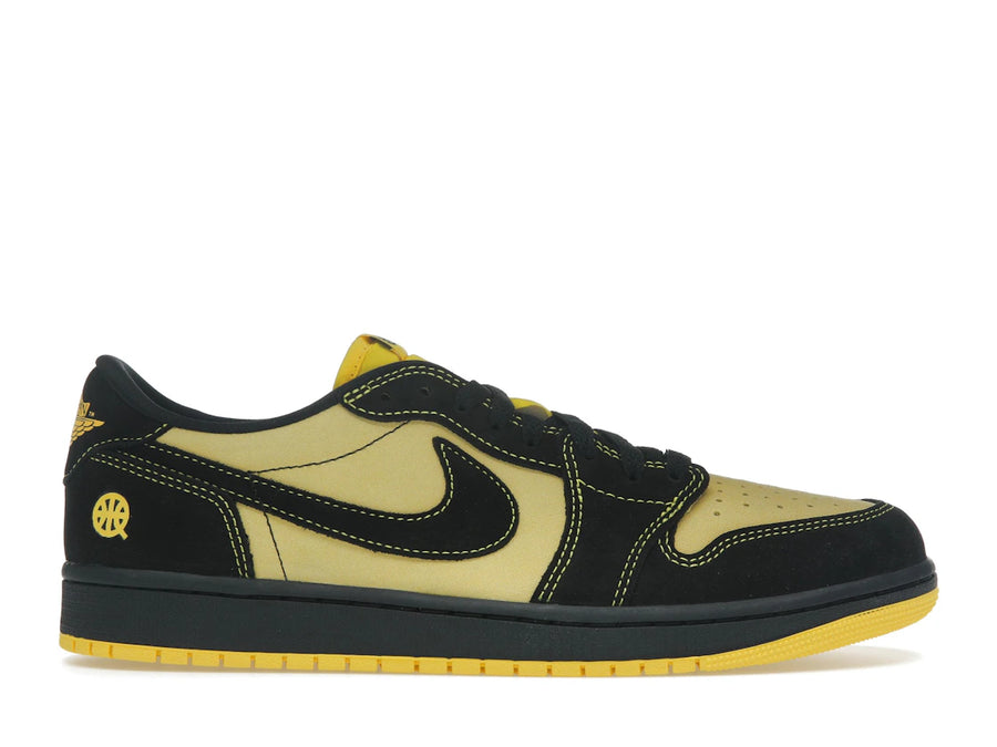 Jordan 1 Retro Low OG Quai 54 Noir Tour Jaune Rouge