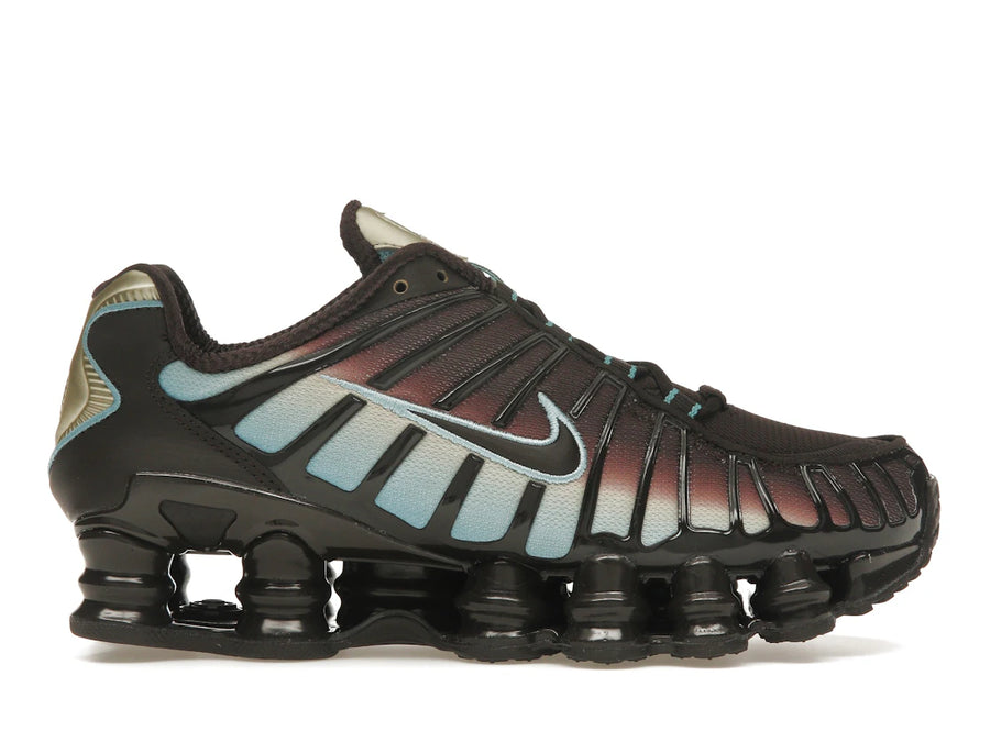 Nike Shox TL Velvet Marron Denim Turquoise (Femme)