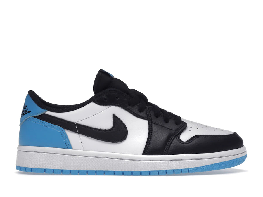 Jordan 1 Retro Low OG Noir Bleu Poudre Foncé (Femme)