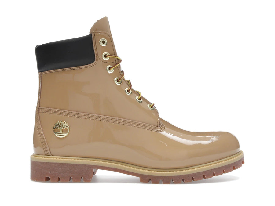 Bottes Timberland Premium imperméables vernies 6" couleur blé foncé