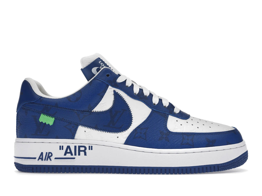 Louis Vuitton Nike Air Force 1 Low par Virgil Abloh Blanc Royal