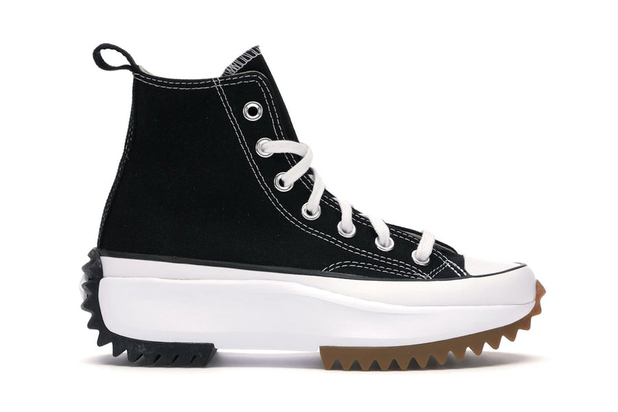 Converse Run Star Hike Hi Noir Blanc Gomme