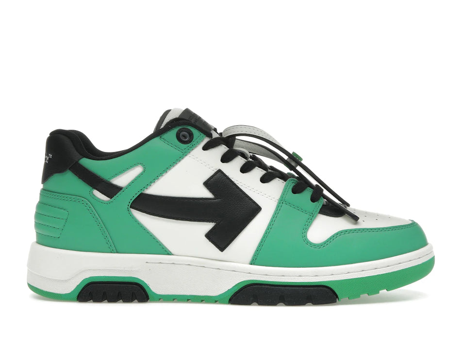 OFF-WHITE Out Of Office "OOO" Low Tops Green Black