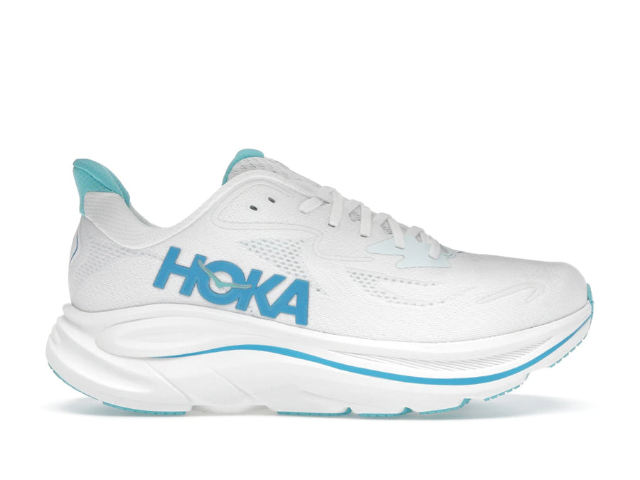 Hoka One One Clifton 10 Blanc Bleu Ciel