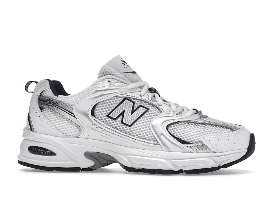 New Balance 530 White Silver Navy