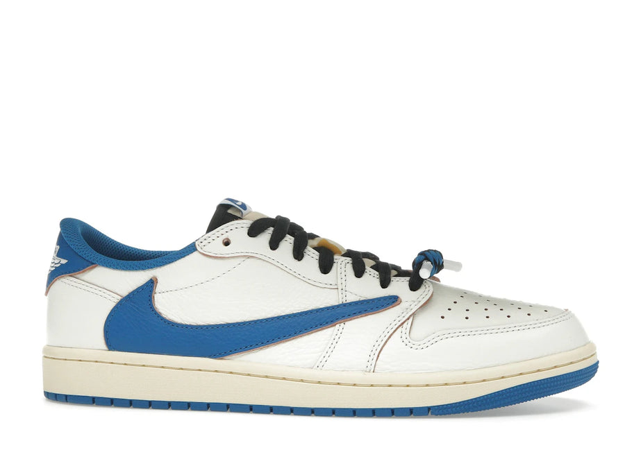 Jordan 1 Retro Low OG SP Fragment x Travis Scott Sail Military Blue