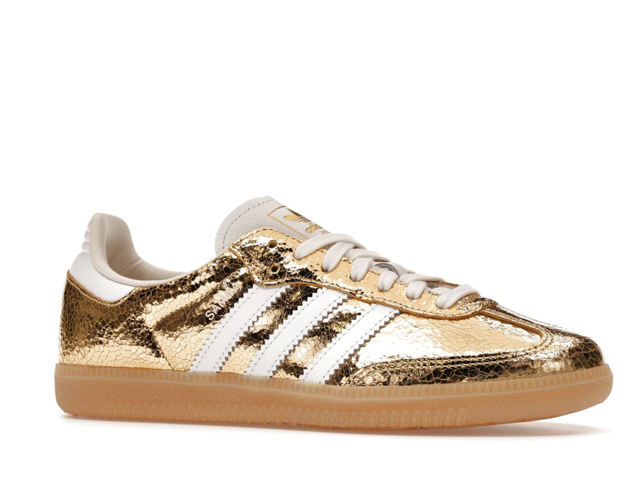 adidas Samba OG Gold Metallic Cracked Leather (Femme)