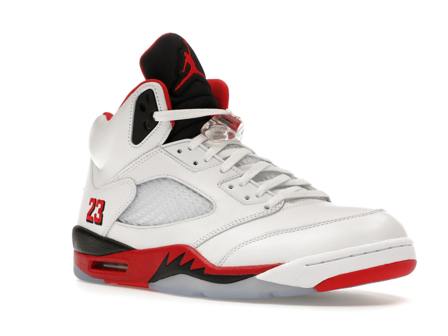 Jordan 5 Retro Fire Red Black Tongue (2025)