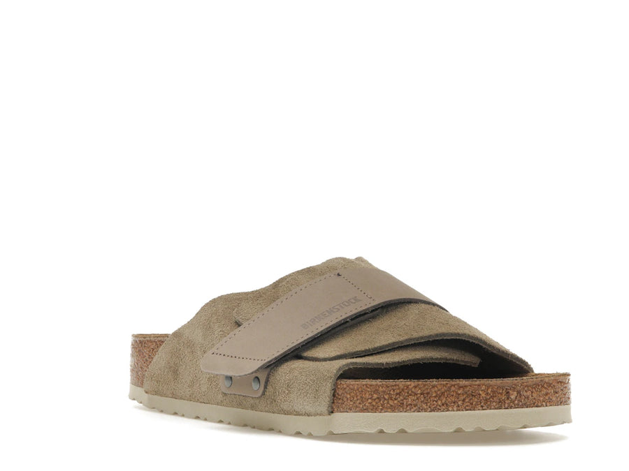 Birkenstock Kyoto en daim nubuck taupe