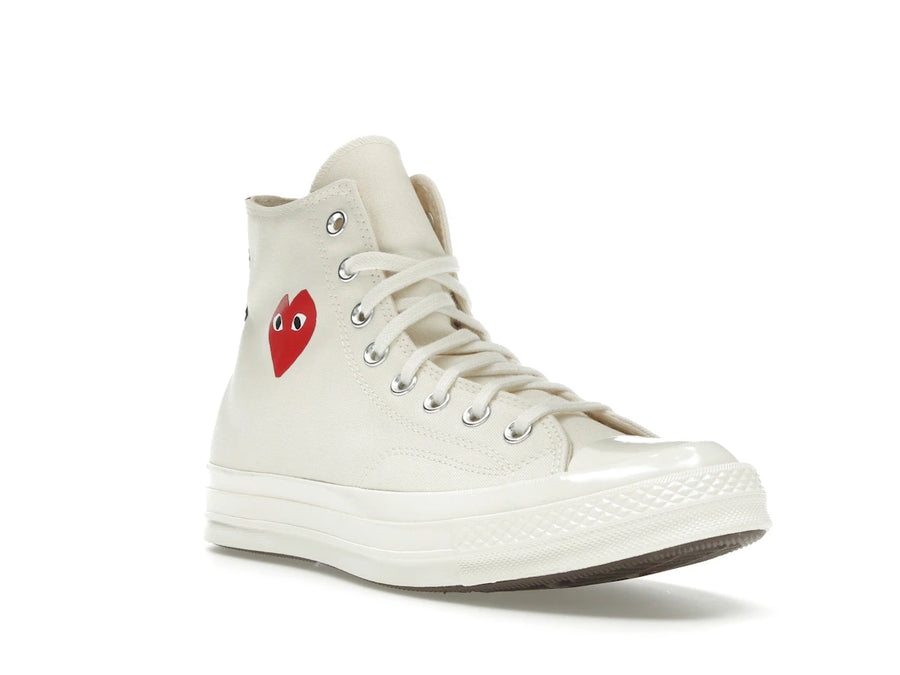 Converse Chuck Taylor All Star 70 Hi Comme des Garçons PLAY Single Heart Milk