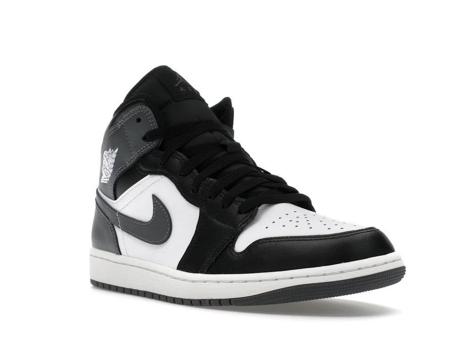 Jordan 1 Mid Noir Blanc Gris Fer