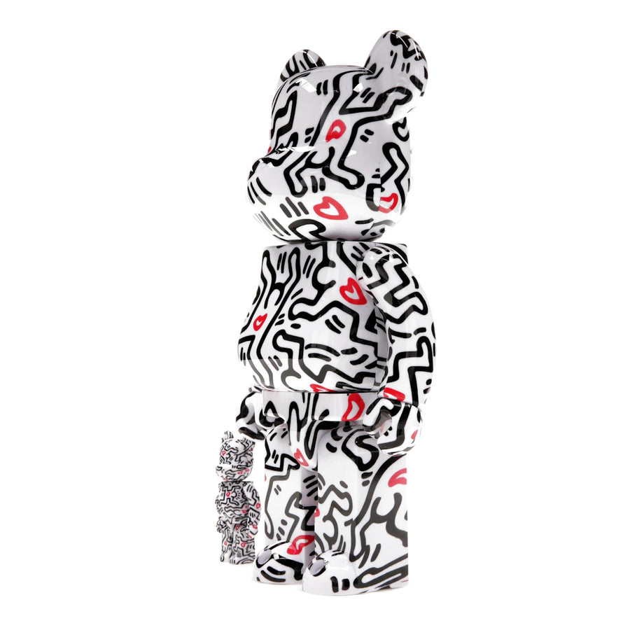 Bearbrick Keith Haring n° 8, coffret 100 % et 400 %