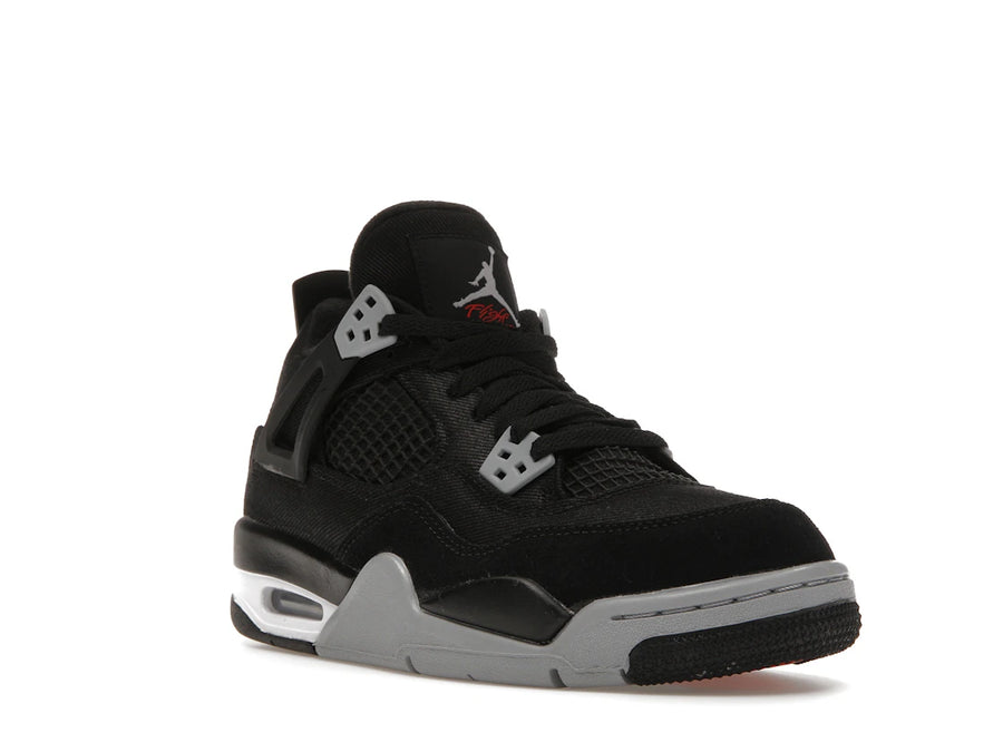 Jordan 4 Retro Black Canvas (GS)