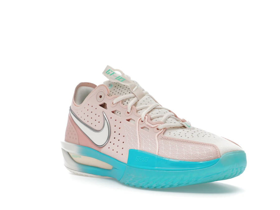 Nike Air Zoom GT Cut 3 Corail délavé Cactus poussiéreux Argent métallisé Craie
