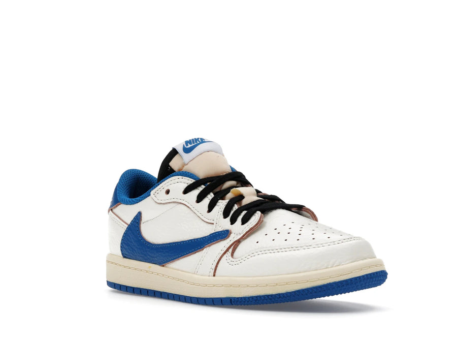 Jordan 1 Retro Low OG SP Fragment x Travis Scott Sail Military Blue (PS)