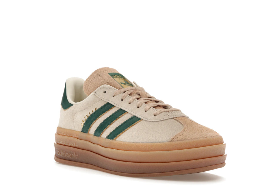 adidas Gazelle Bold Magic Beige Vert Universitaire (Femme)