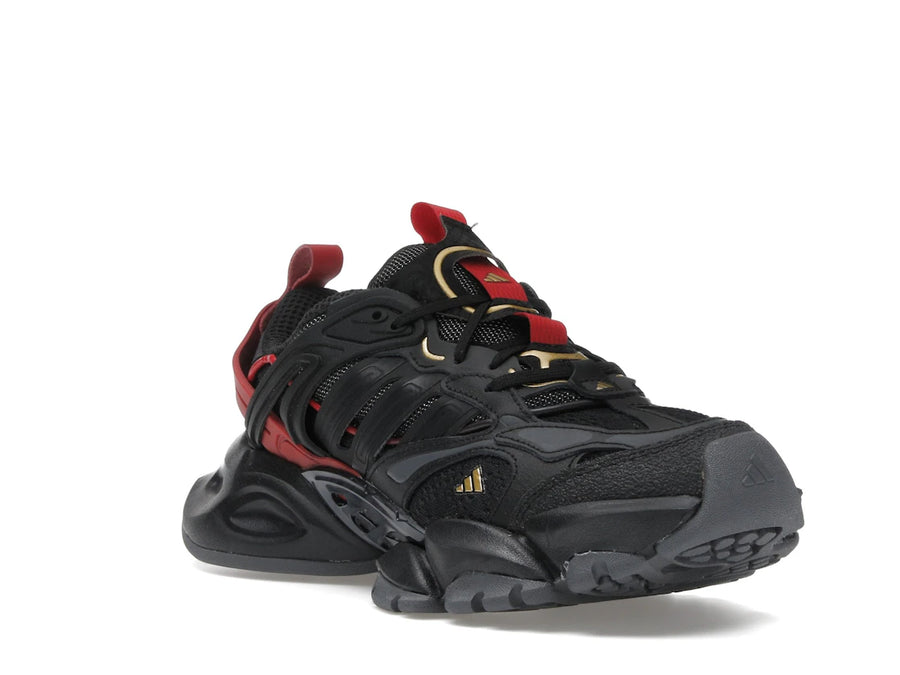 adidas XLG Runner Deluxe Black Gold Metallic Red