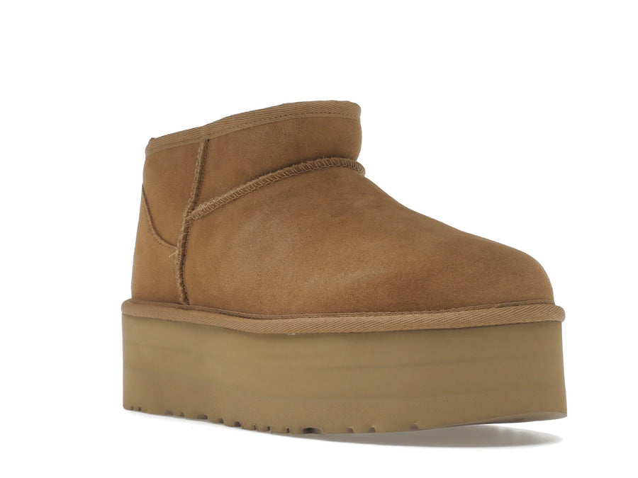 Bottes UGG Classic Ultra Mini Platform couleur châtaigne (Femme)