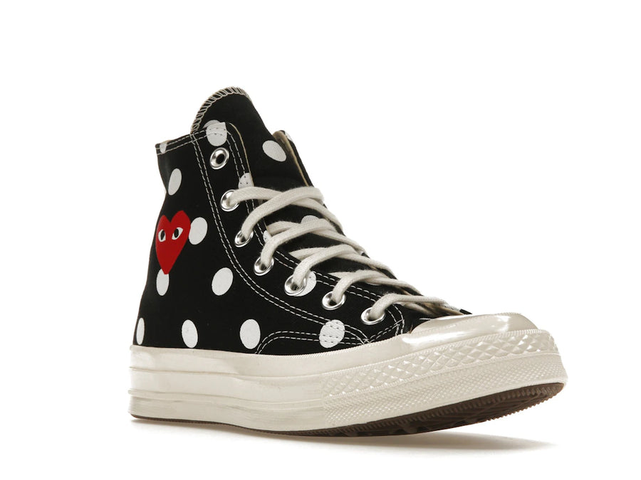 Converse Chuck Taylor All Star 70 Hi Comme des Garcons PLAY Polka Dot Noir