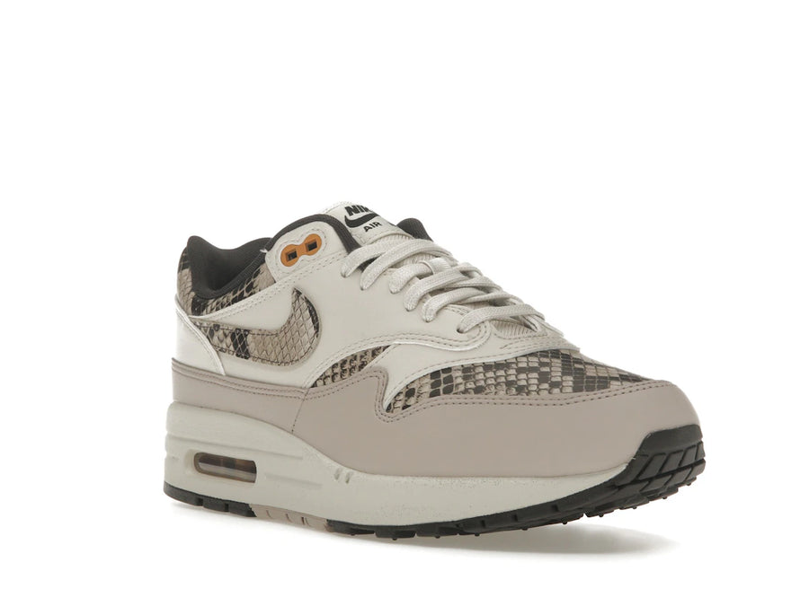 Nike Air Max 1 Snakeskin Marron Bois Clair (Femme)