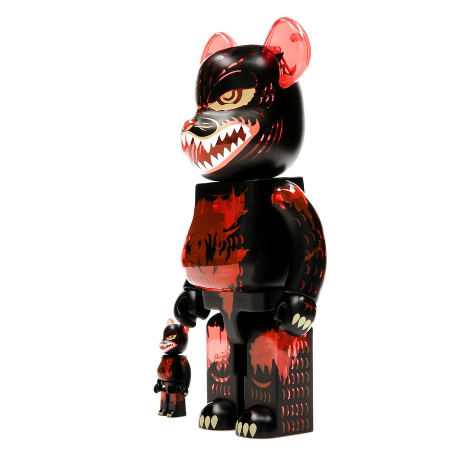 Bearbrick Godzilla VS Destoroyah version Godzilla (Meltdown) 100% & 400% Set Clear Orange Ver.