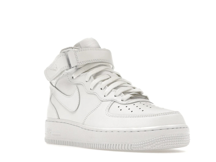 Nike Air Force 1 Mid Triple White (Femme)