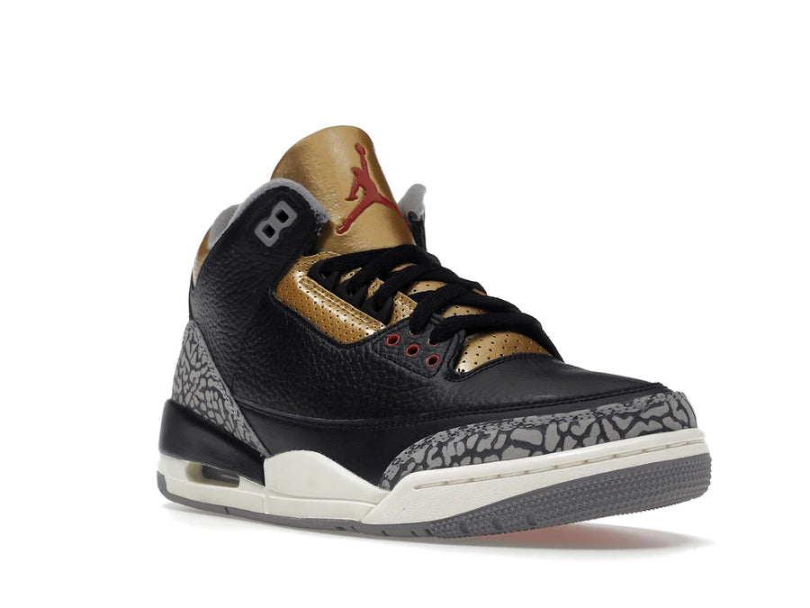 Jordan 3 Retro Noir Ciment Or (Femme)