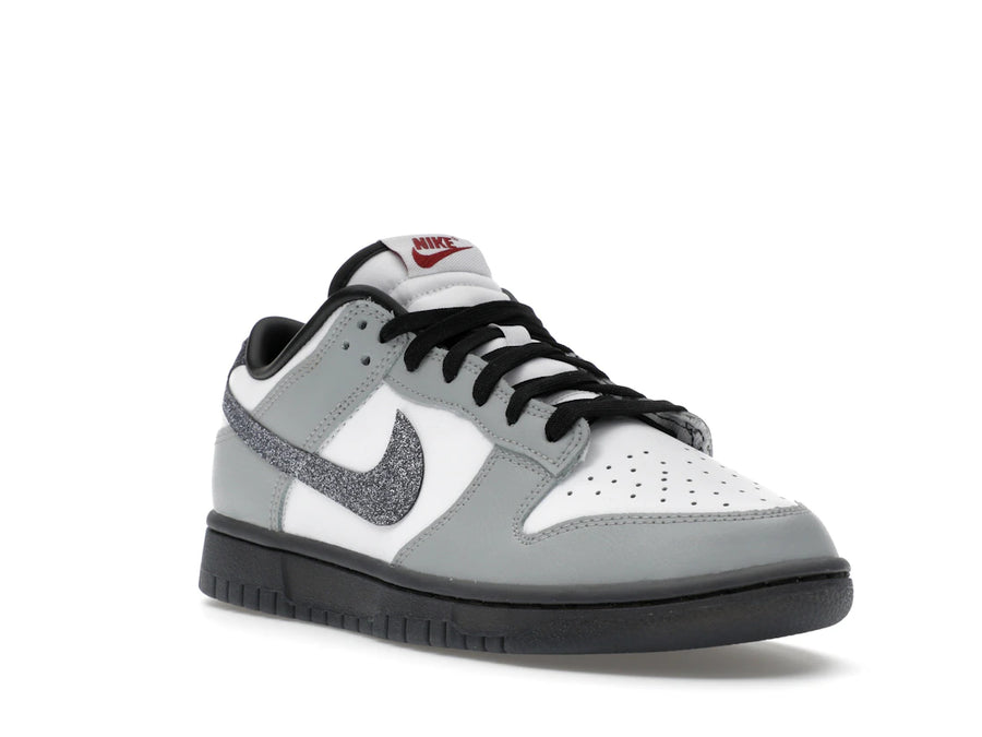 Nike Dunk Low LX Glitter Swoosh Blanc Gris fumé clair (Femme)