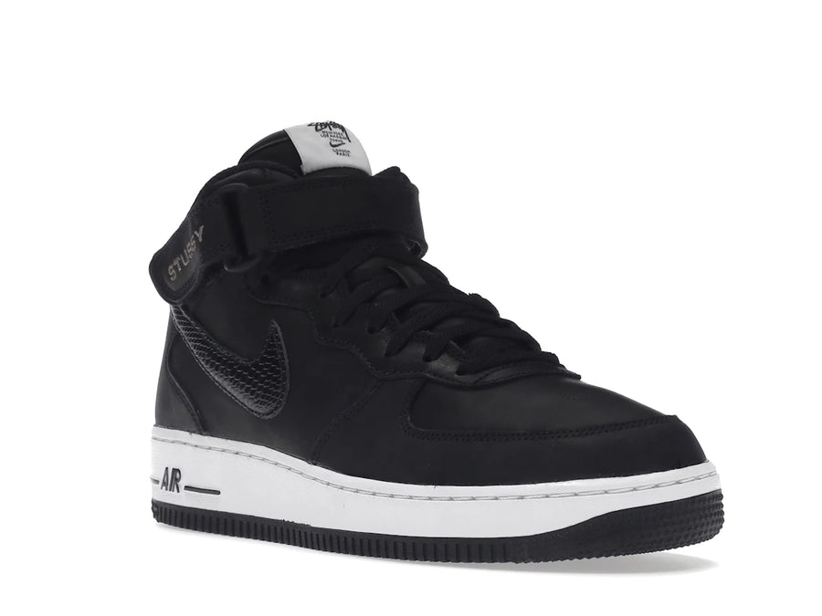 Nike Air Force 1 Mid Stussy Noir Blanc
