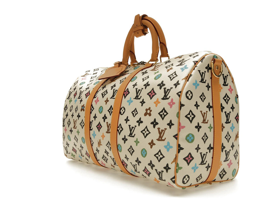 Sac de voyage Keepall Bandoulière 45 Vanille Craggy Monogram par Tyler, the Creator