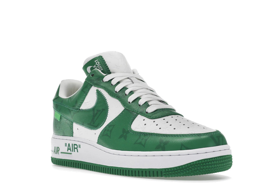 Louis Vuitton Nike Air Force 1 Low par Virgil Abloh Blanc Vert