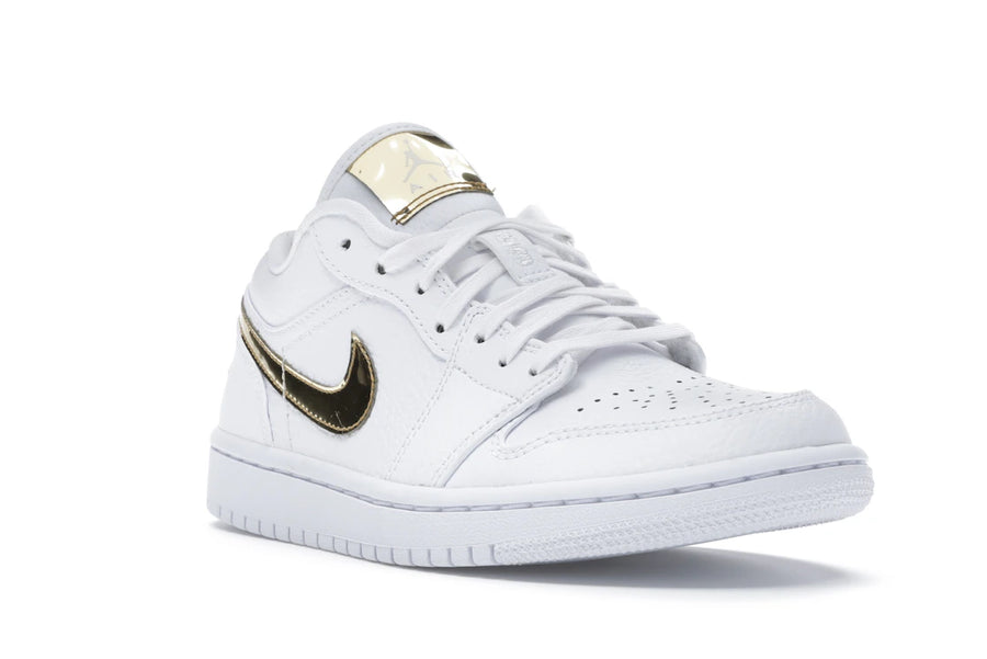 Jordan 1 Low Blanc Or Métallisé (Femme)