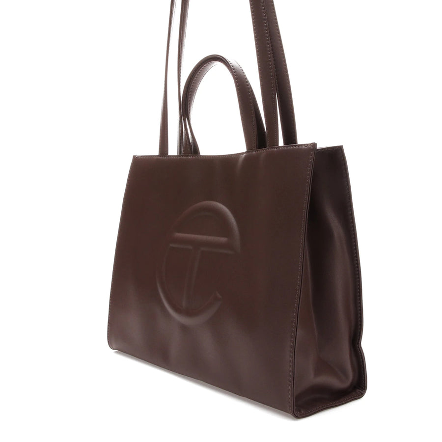 Sac à provisions Telfar, format moyen, couleur chocolat
