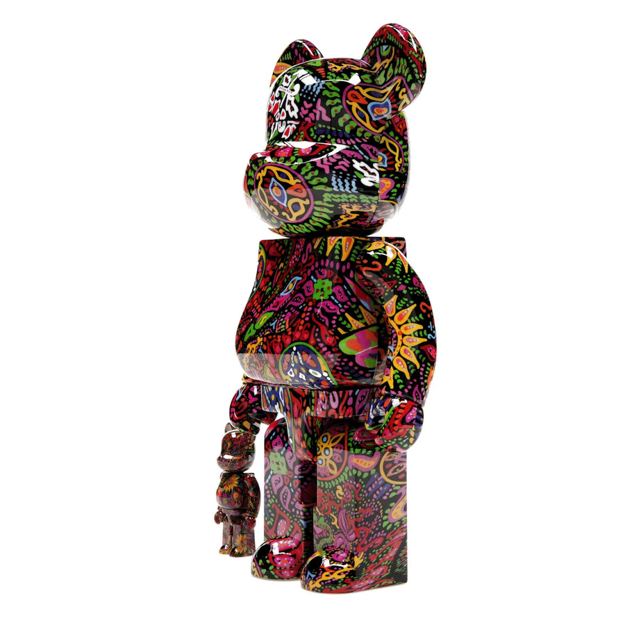 Ensemble Bearbrick Psychedelic Paisley 100 % et 400 %