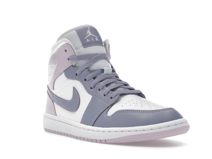 Jordan 1 Mid Indigo Haze Doll Blanc (Femme)