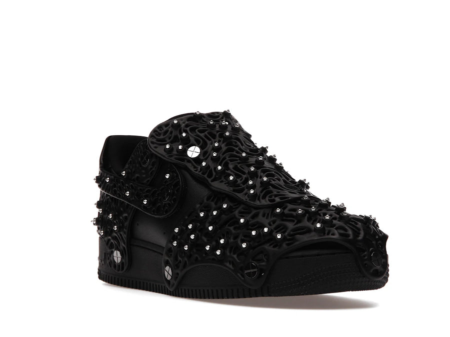 Nike Air Force 1 Low Swarovski à cristaux rétroréfléchissants noirs (Femme)