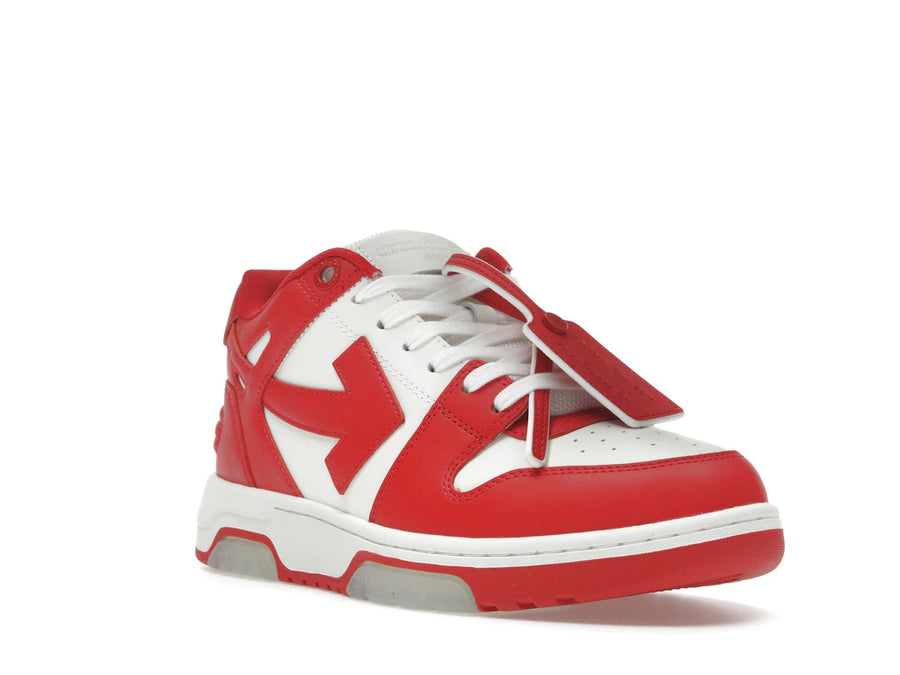 OFF-WHITE Out Of Office OOO Baskets basses rouges et blanches