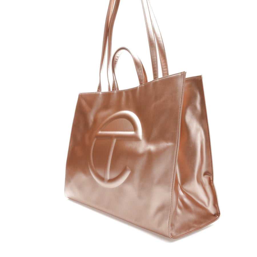 Sac de courses Telfar grand format en cuivre