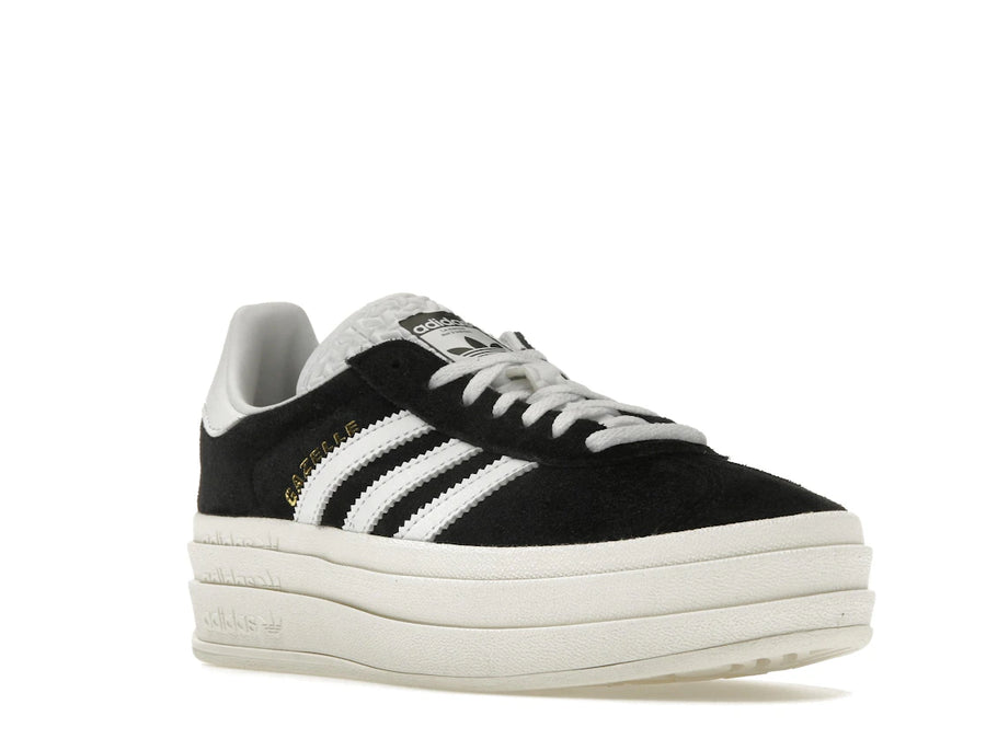 adidas Gazelle Bold Core Noir Blanc (Femme)