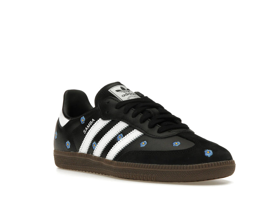 adidas Samba Light Blue Floral Core Black (Women's)