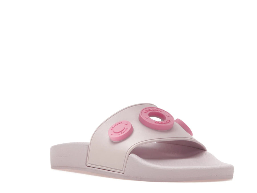 Burberry Logo Graphic Rubber Slide Pale Candy Pink (Women's)