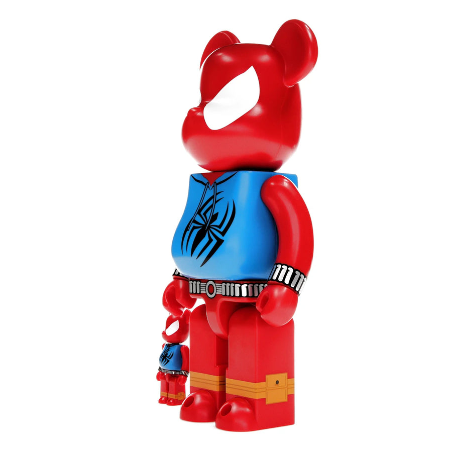 Coffret Bearbrick x Marvel Spider-Man Scarlet Spider 100 % et 400 %