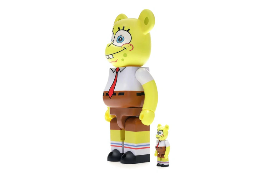 Bearbrick Spongebob 100% &amp; 400% Set Yellow