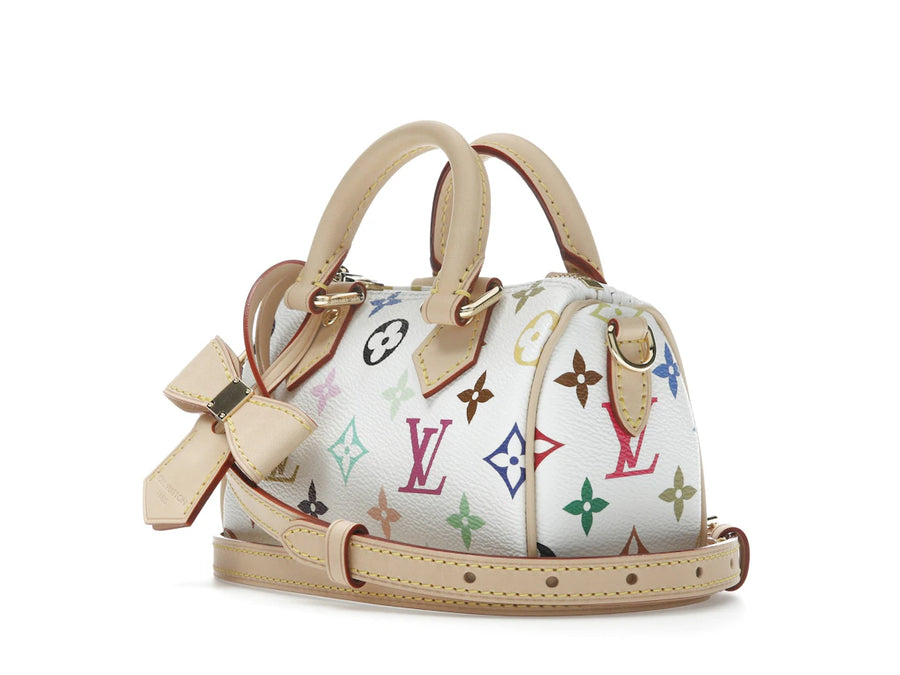 Louis Vuitton x Takashi Murakami Nano Speedy Blanc Multicolore