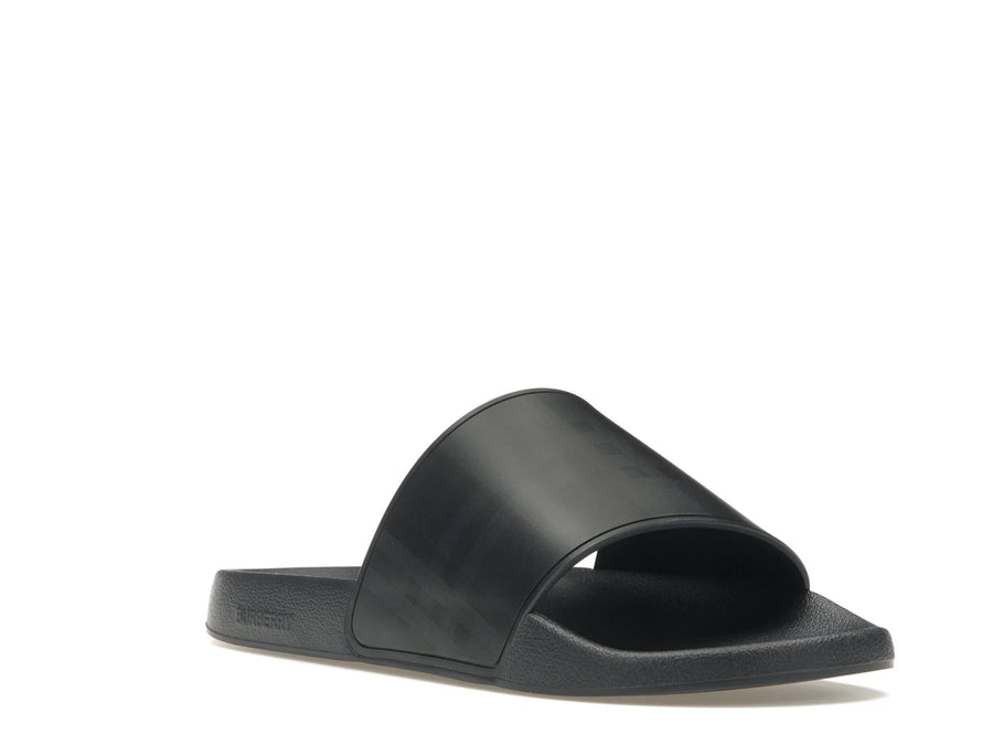 Burberry Embossed Logo Slides Dark Blue