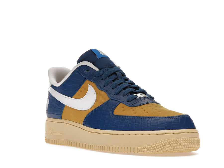 Nike Air Force 1 Low SP Undefeated 5 On It Bleu Jaune Croc