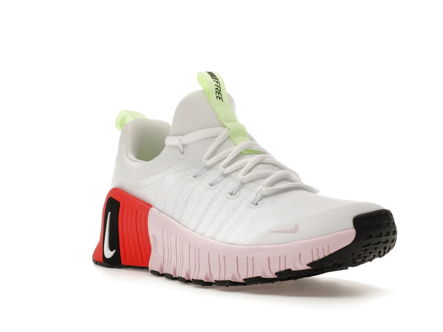 Nike Free Metcon 6 Blanc Volt Clair Rose Cramoisi Mousse (Femme)