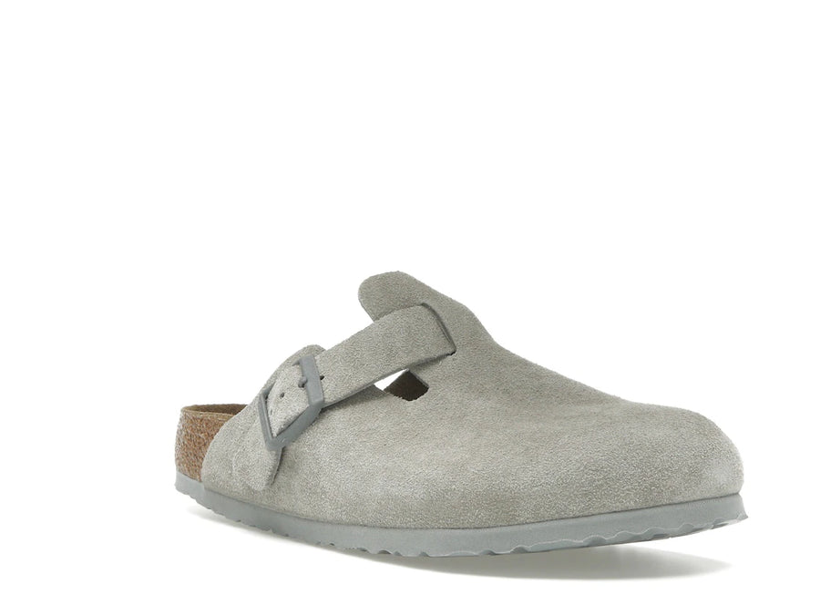 Birkenstock Boston Suede Stone Coin